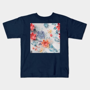 translucent paper illustration of floral arrangement Kids T-Shirt